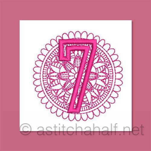 Monarch Mandala Monogram Number 7