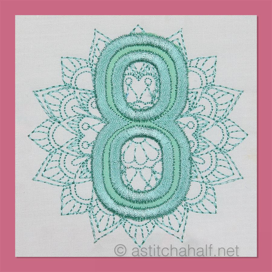 Monarch Mandala Monogram Number 8
