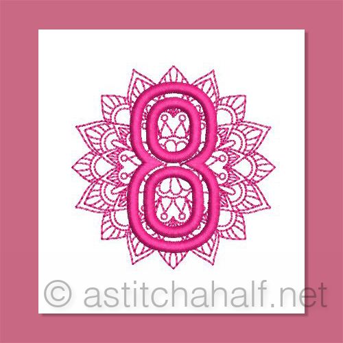 Monarch Mandala Monogram Number 8