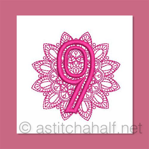 Monarch Mandala Monogram Number 9