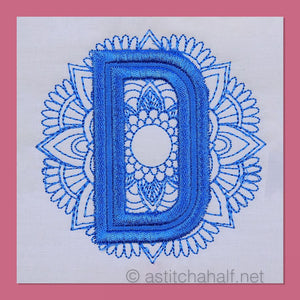 Monarch Mandala Monogram Letter D