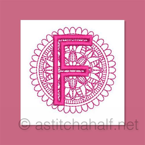Monarch Mandala Monogram Letter F
