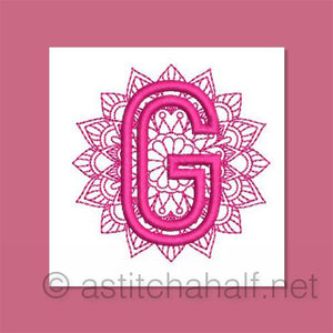 Monarch Mandala Monogram Letter G