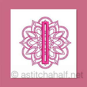 Monarch Mandala Monogram Letter I