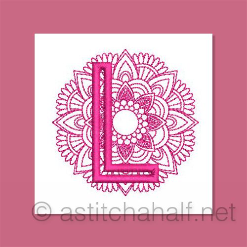 Monarch Mandala Monogram Letter L