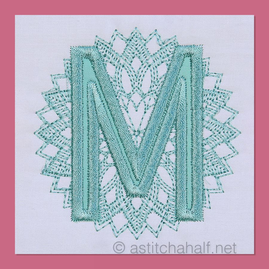 Monarch Mandala Monogram Letter M