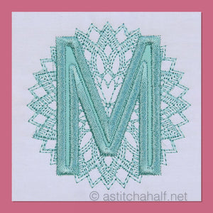 Monarch Mandala Monogram Letter M