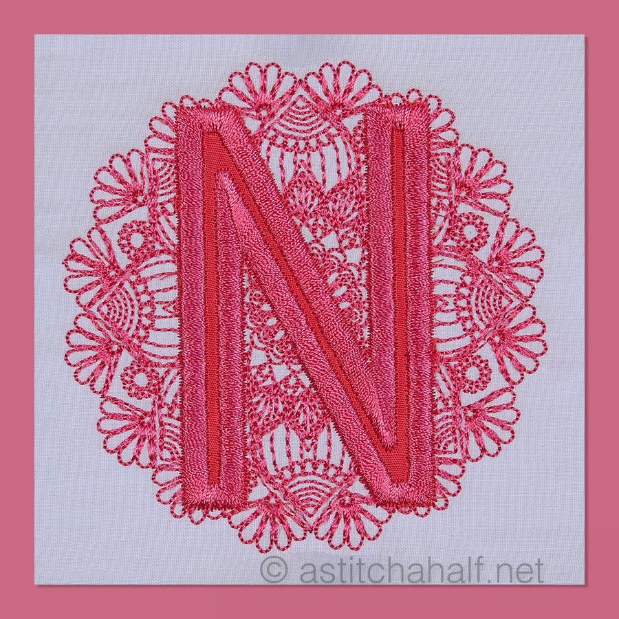 Monarch Mandala Monogram Letter N