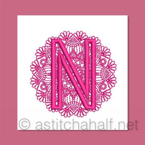 Monarch Mandala Monogram Letter N