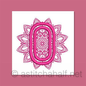 Monarch Mandala Monogram Letter O