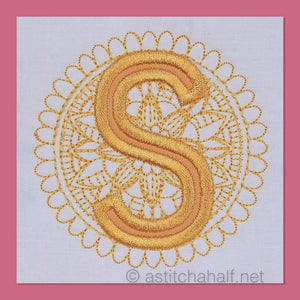 Monarch Mandala Monogram Letter S
