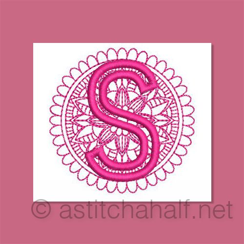 Monarch Mandala Monogram Letter S