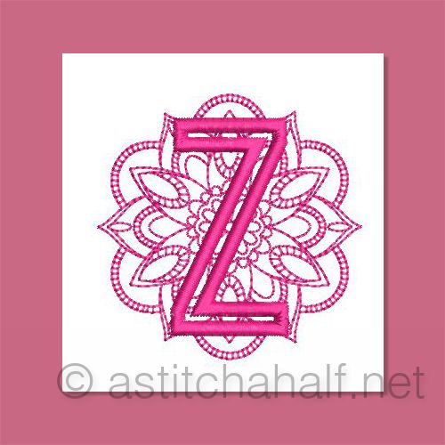 Monarch Mandala Monogram Letter Z