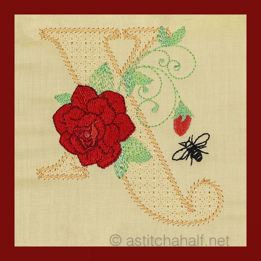 Lost Summer Monogram Letter X