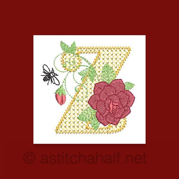 Lost Summer Monogram Letter Z