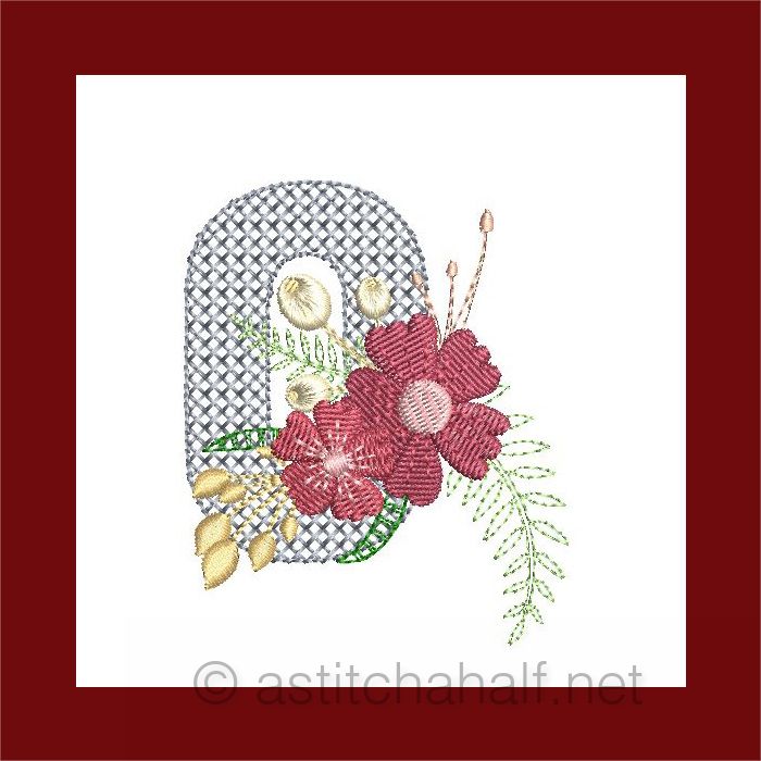 Flowers Everywhere Monogram Number 0
