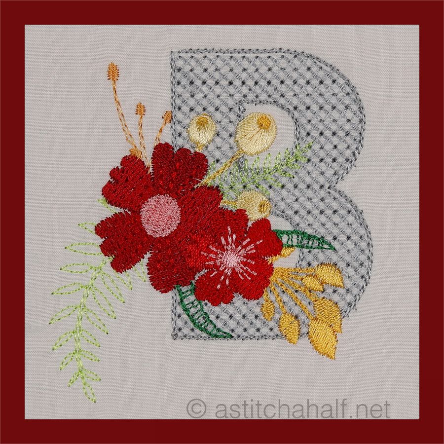 Flowers Everywhere Monogram Letter B