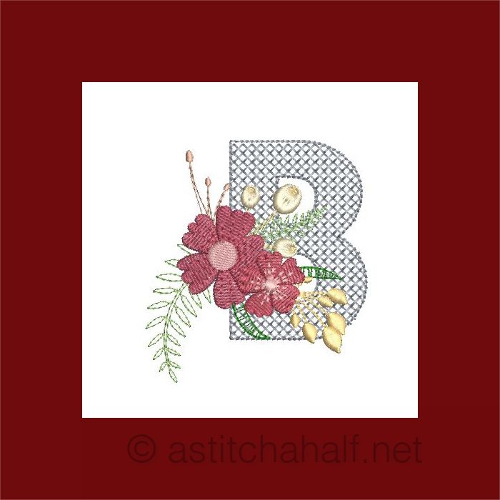Flowers Everywhere Monogram Letter B
