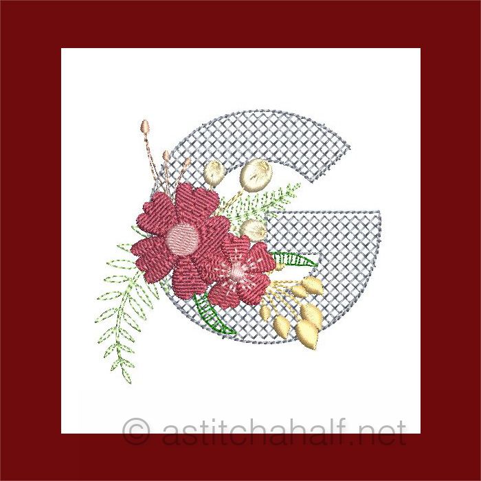 Flowers Everywhere Monogram Letter G