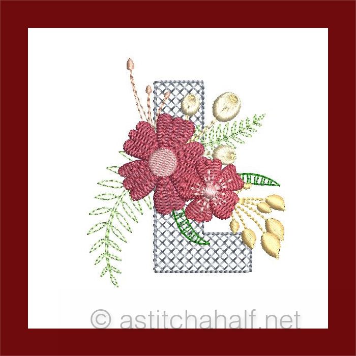 Flowers Everywhere Monogram Letter L