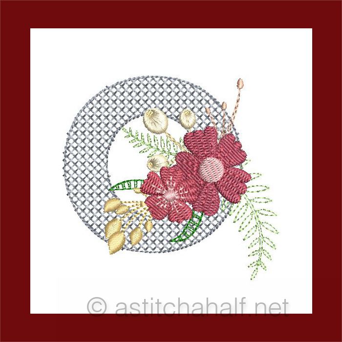 Flowers Everywhere Monogram Letter O