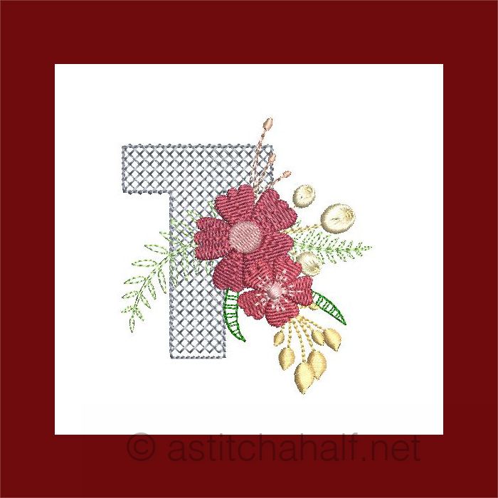 Flowers Everywhere Monogram Letter T