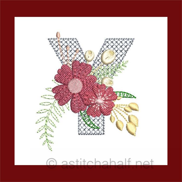 Flowers Everywhere Monogram Letter Y