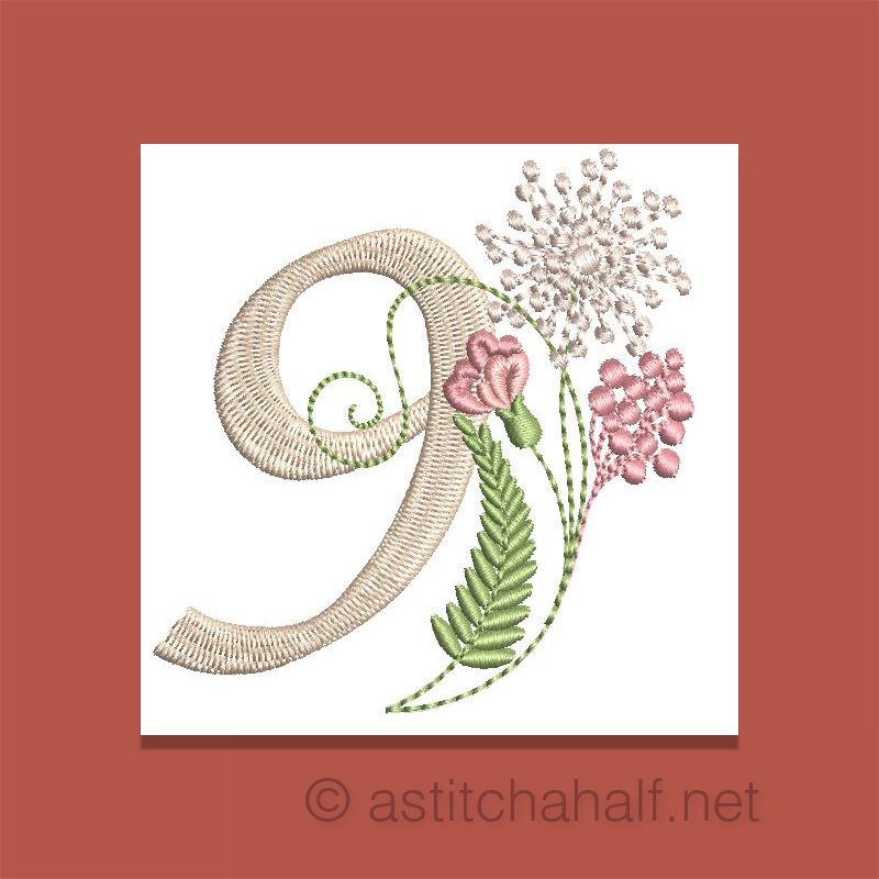 Florentina Monogram Number 9