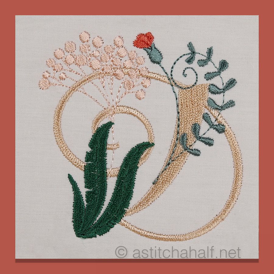 Florentina Monogram Letter D