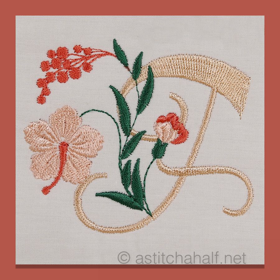 Florentina Monogram Letter F