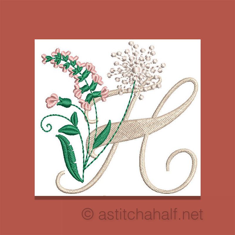 Florentina Monogram Letter H