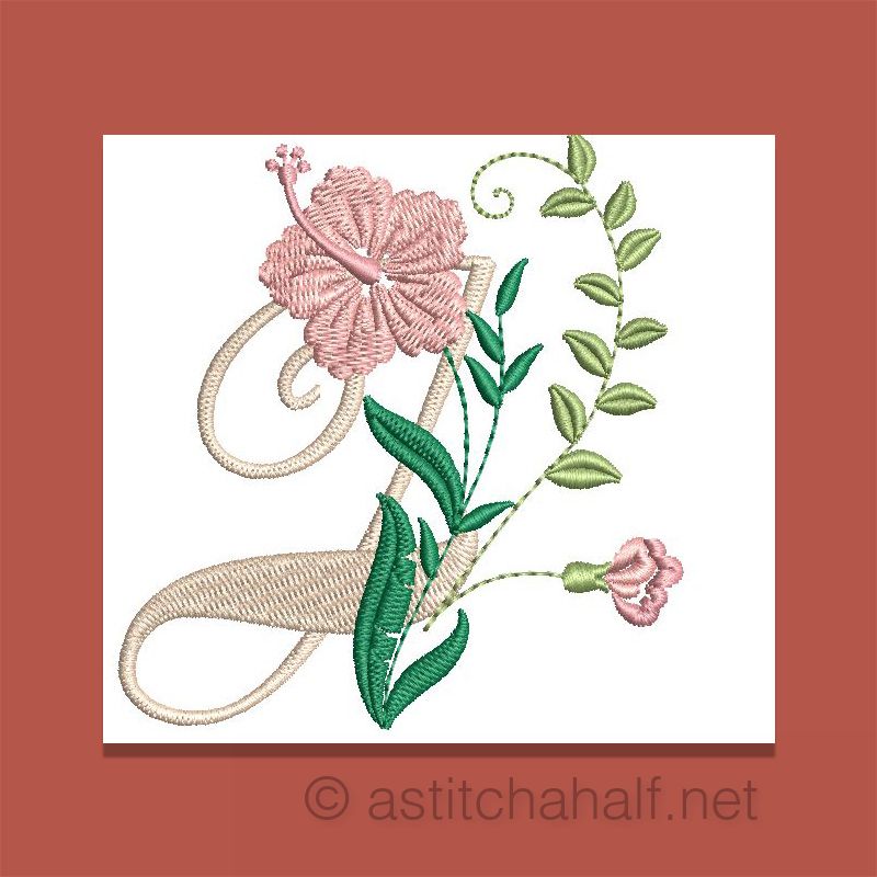 Florentina Monogram Letter J