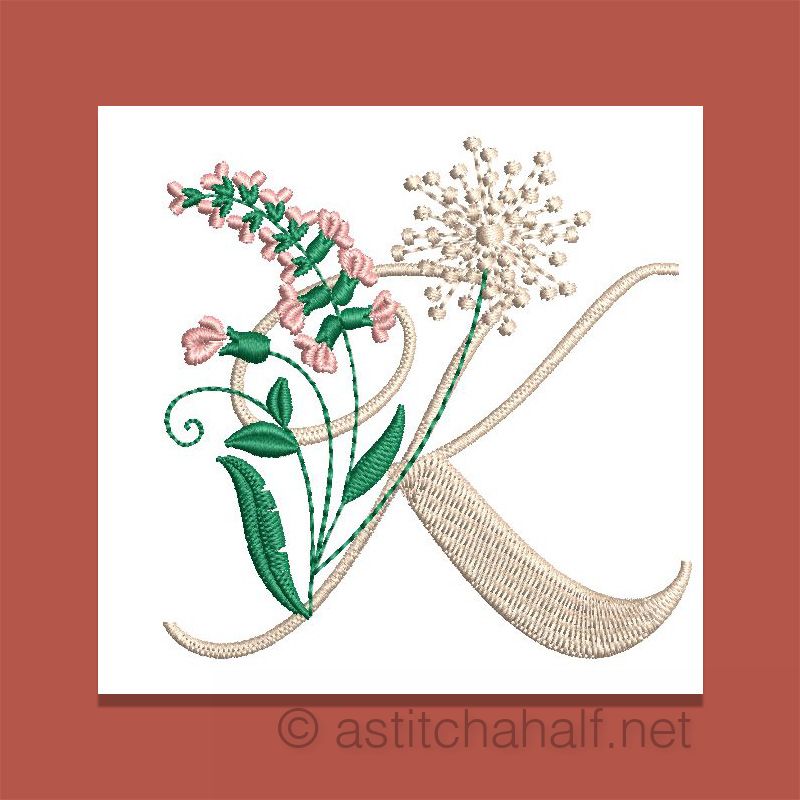 Florentina Monogram Letter K