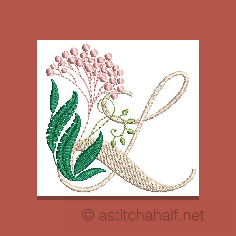 Florentina Monogram Letter L