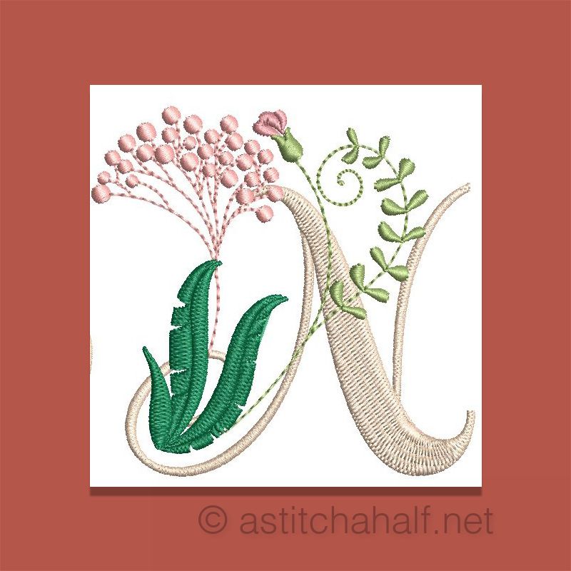 Florentina Monogram Letter N
