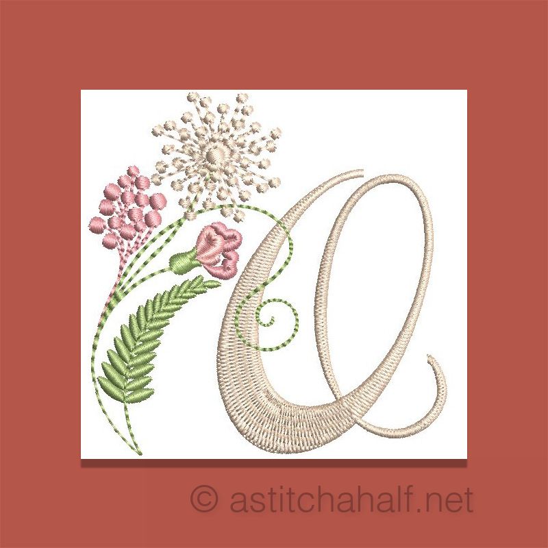 Florentina Monogram Letter O