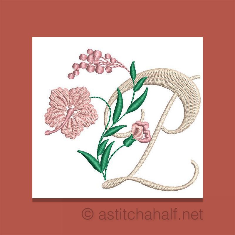 Florentina Monogram Letter P