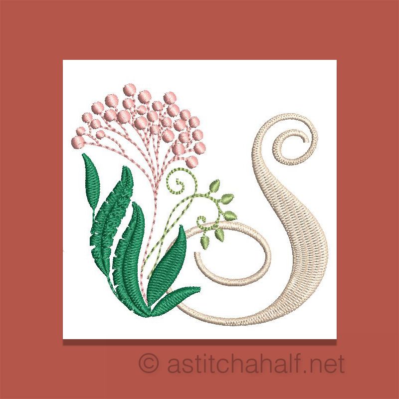 Florentina Monogram Letter S