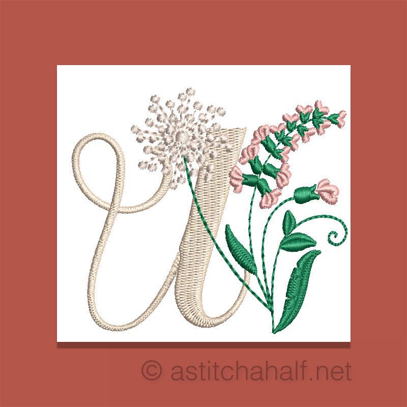 Florentina Monogram Letter U