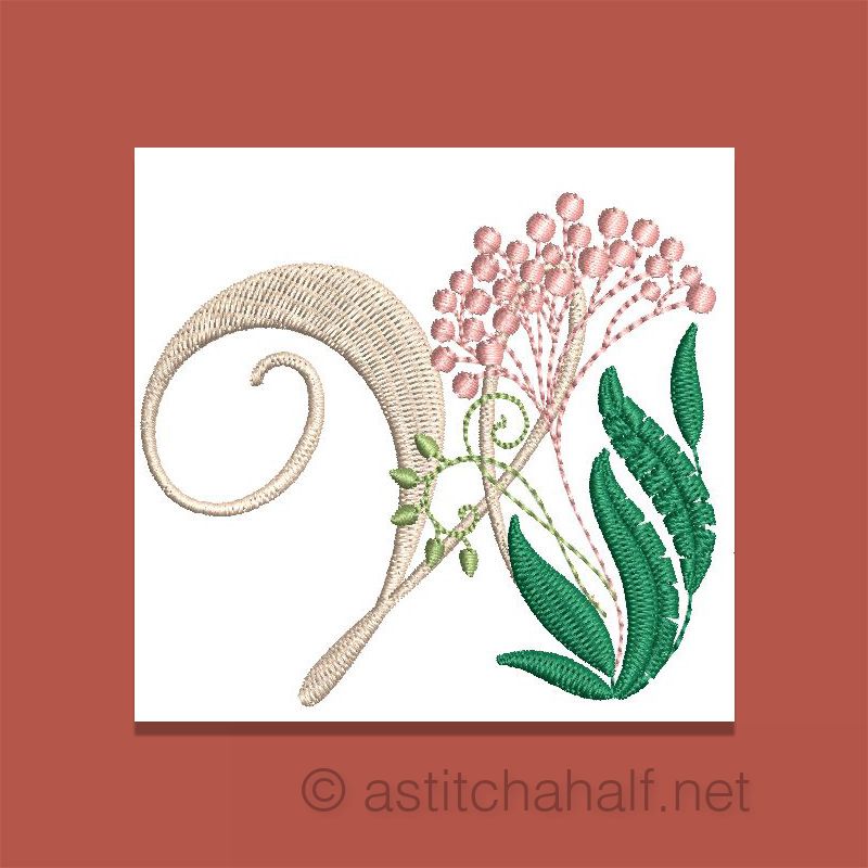 Florentina Monogram Letter V