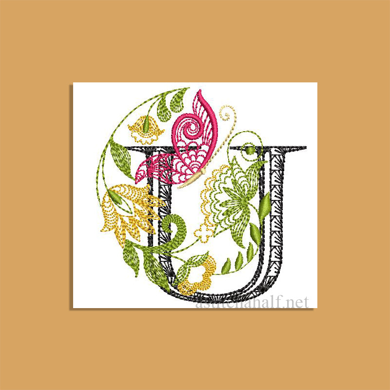 Natures Bounty Monogram Letter U