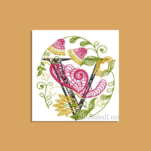 Natures Bounty Monogram Letter V