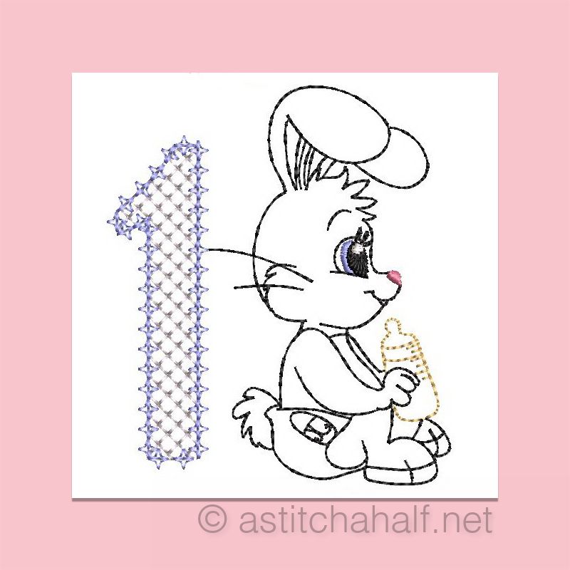 Cottontail Bliss Monogram Number 1