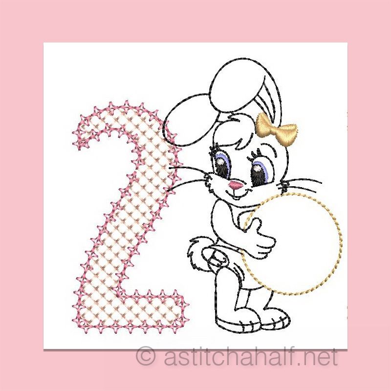 Cottontail Bliss Monogram Number 2