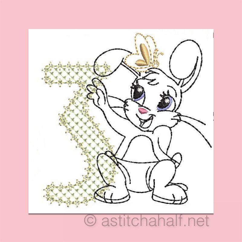 Cottontail Bliss Monogram Number 3