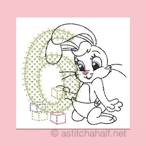Cottontail Bliss Monogram Number 6
