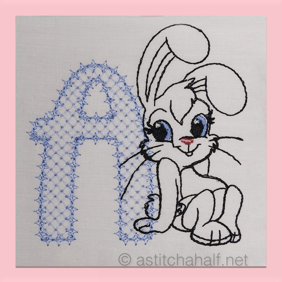 Cottontail Bliss Monogram Letter A