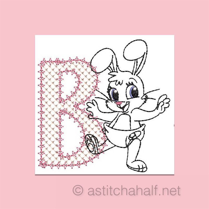 Cottontail Bliss Monogram Letter B