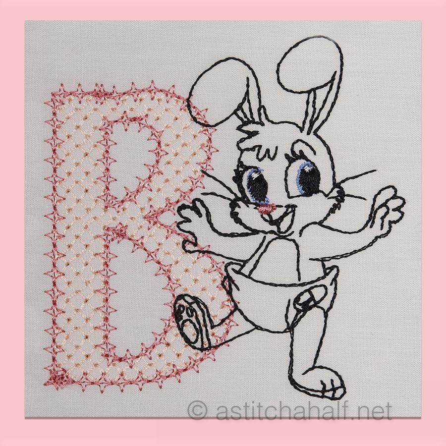 Cottontail Bliss Monogram Letter B