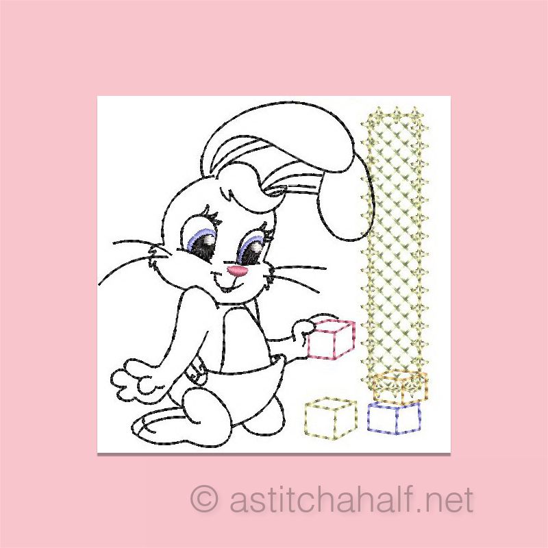 Cottontail Bliss Monogram Letter I